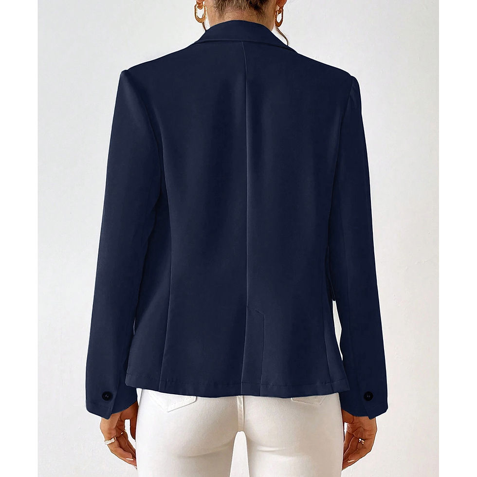الصورة المصغرة: Mia Muse Women's Blazers All Season Decent Plain Single Button Long Sleeve Lapel