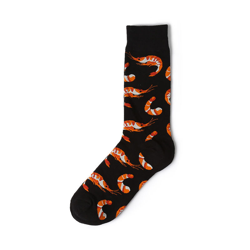 Thumbnail: 1Pair Men Women Cotton Socks Casual Colorful Socks Crew Street Socks Unisex Sock