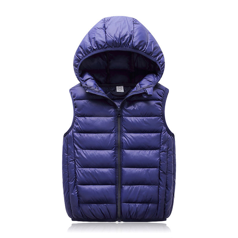 الصورة المصغرة: OLEKID 2025 Autumn Winter Children Vest Hooded Boy Sleeveless Jacket 2-12 Years 