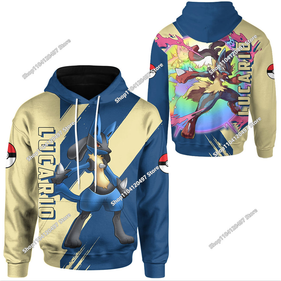 الصورة المصغرة: Pokemon Spirit Hoodie Men's and Women's Fashion 3D Hoodie PKM Custom POKK Childr