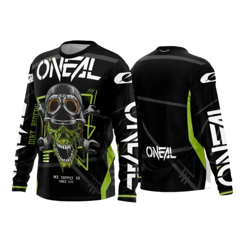 الصورة المصغرة: Motorcycle Ride Sports Men Long Sleeve T-shirt Fashion Comfortable Unisex Tops C