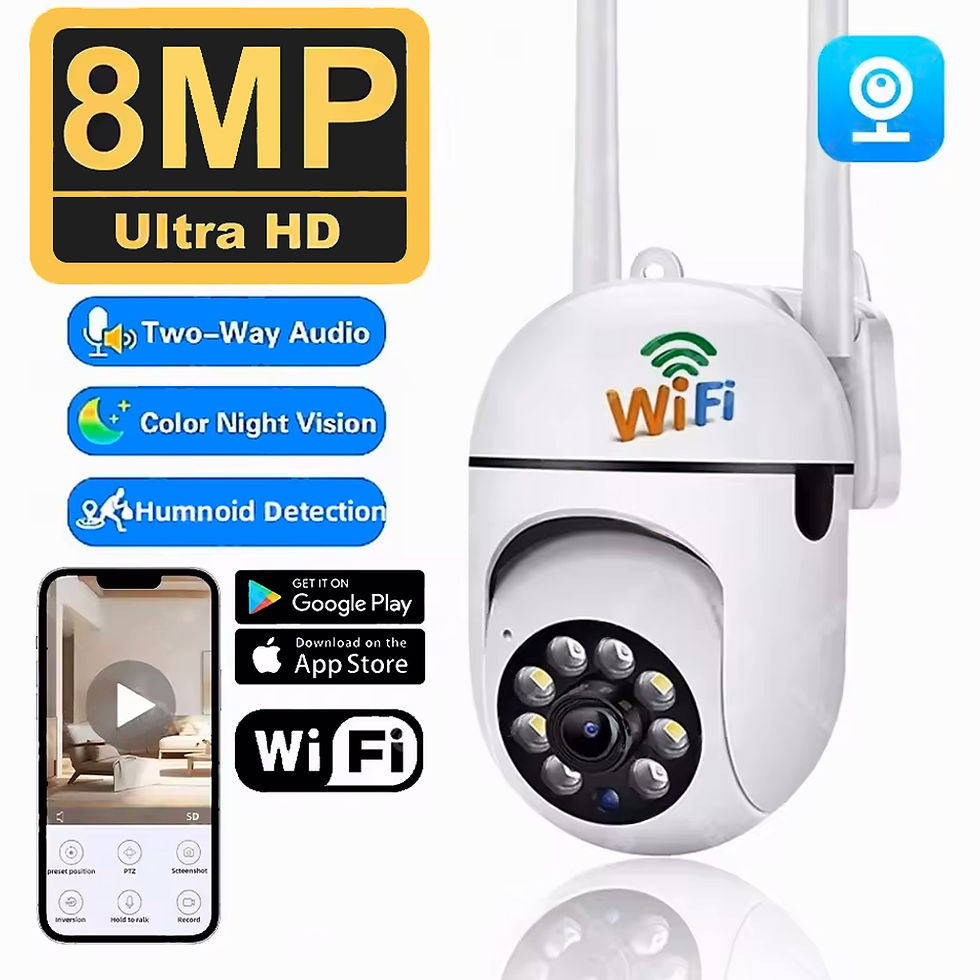 8MP Wifi IP Wireless Security Surveillance PTZ Camera 8X Zoom Cameras Tracking T