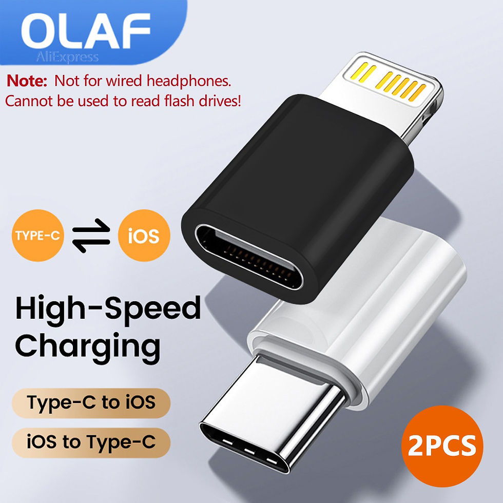 USB C to Lightning Adapter IOS Fast Charging Lightning Male to Type C Female Con
