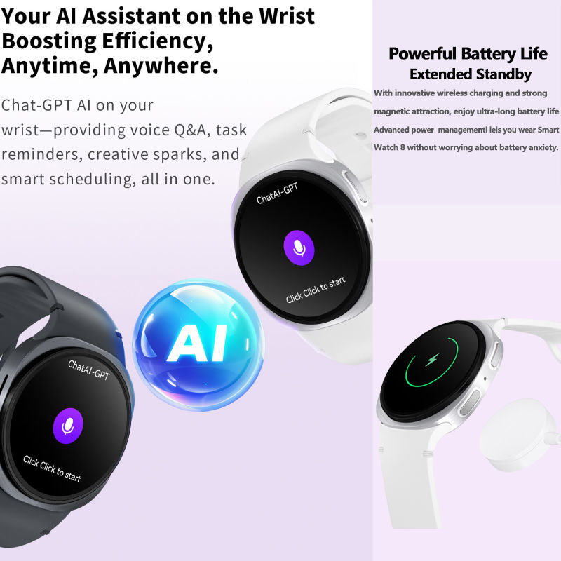 Thumbnail: 2025 New Watch 8 Mini GPS Track Smart Watches For Men Women Health Sport AMOLED 
