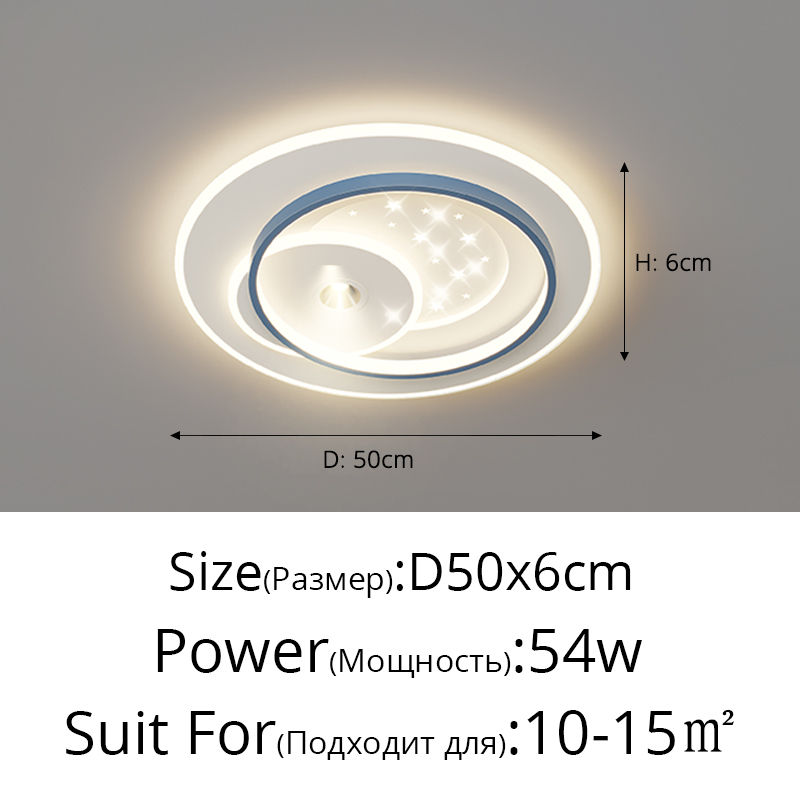 Thumbnail: New Modern Simple LED Ceiling Light Bedroom Living Room Luminaire Full Spectrum 