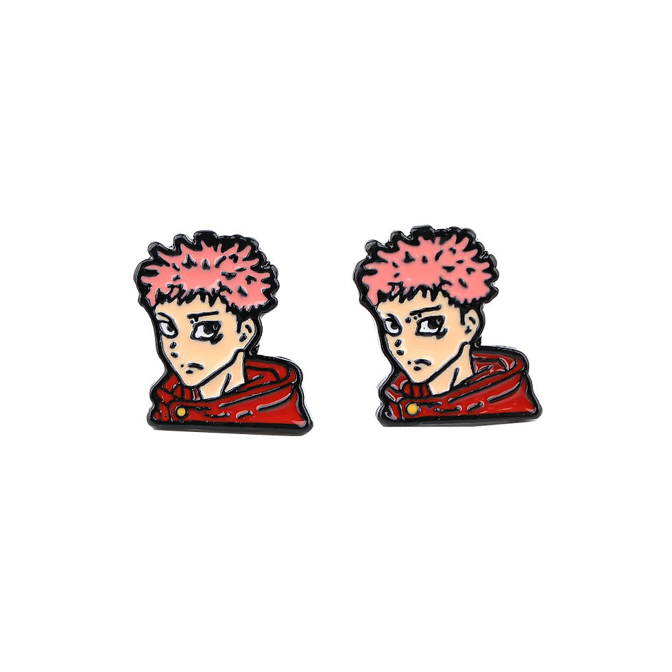 الصورة المصغرة: Japanese Anime Piercing Earrings Cartoon Anime Stud Earrings for Woman Girls Kid