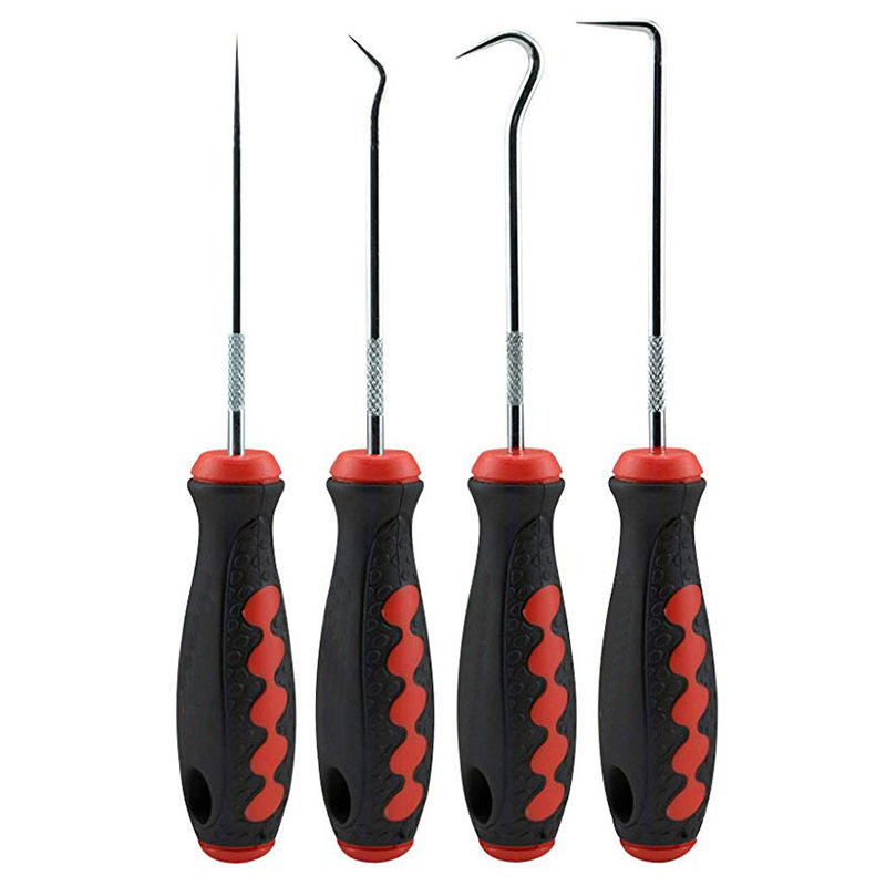 الصورة المصغرة: 4Pcs/Set Car Long Pick and Hook Gasket Puller Repair Tools Tools Removing Car Oi