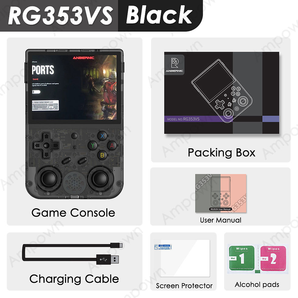 Thumbnail: ANBERNIC RG353V RG353VS Handheld Gam Console 3.5'' IPS Screen HDMI Output Androi