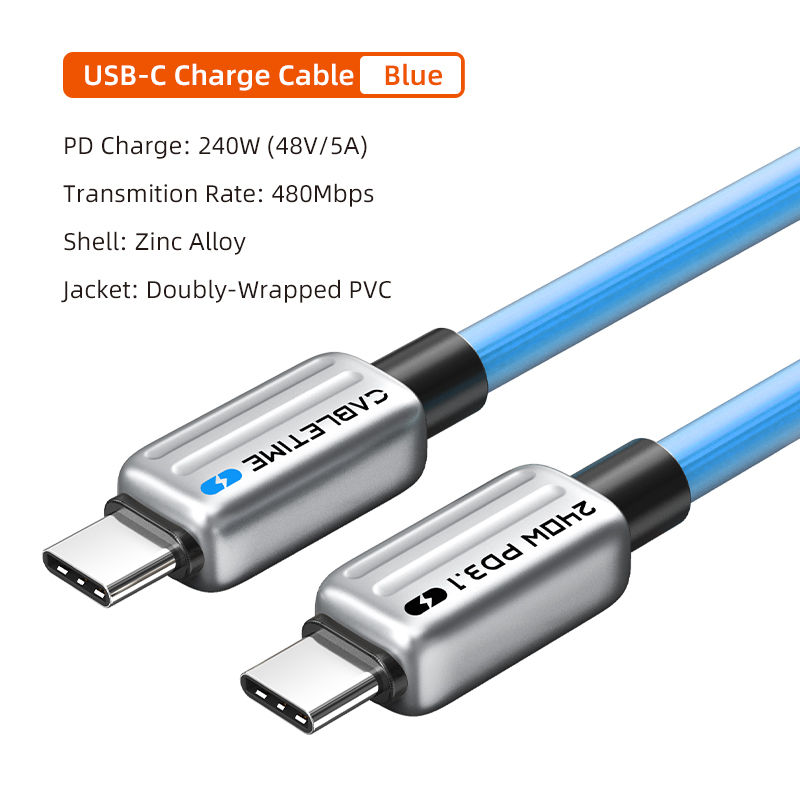 Thumbnail: CABLETIME 240W PD Cable USB C to USB C Cable Fast Charger Adapter Type C to C Ca