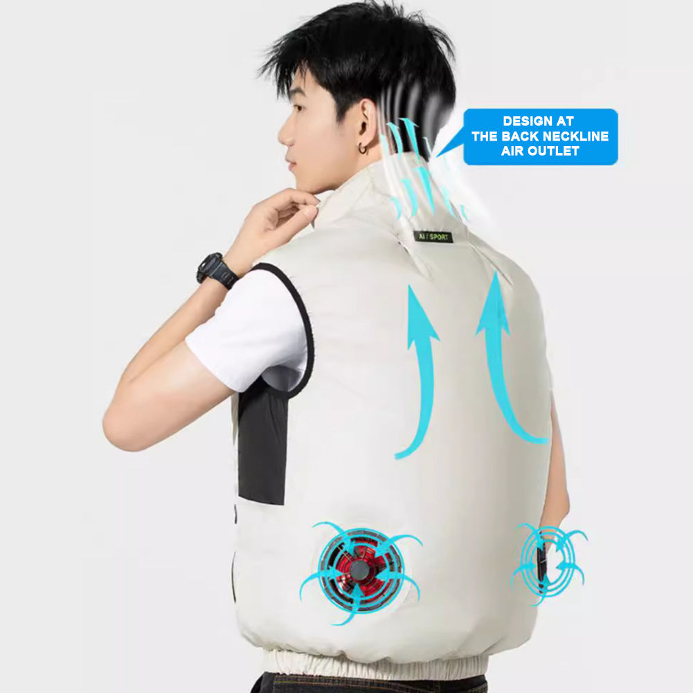 Cool Vest Air Conditioner Clothes Wearable Cooling Fan Vest Air-conditioned Clot