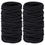 Thumbnail: 10/30/50pcs 4MM Black Ponytail Holder Elastic Hair Bands Scrunchies For Women Me