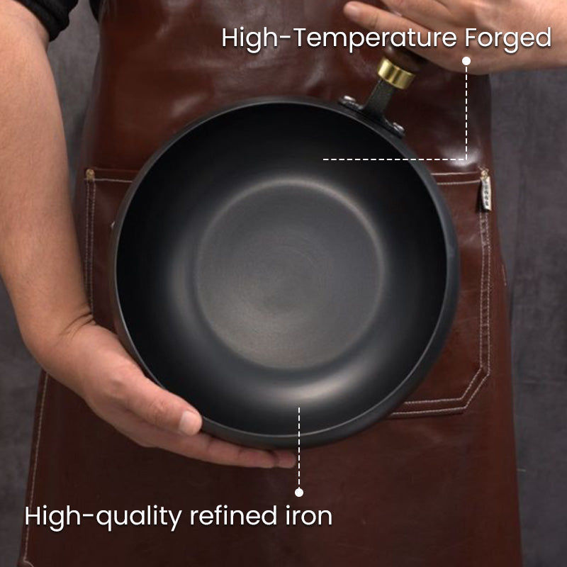 Thumbnail: Uncoated Thick Iron Pot Non Stick wok Casserole kitchen cooking pot cast iron sk
