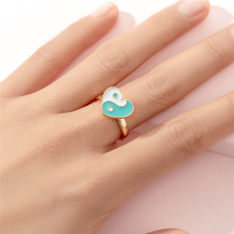الصورة المصغرة: Funny Cartoon Metal Spinner Rotatable Open Ring For Children Butterfly Flowers A
