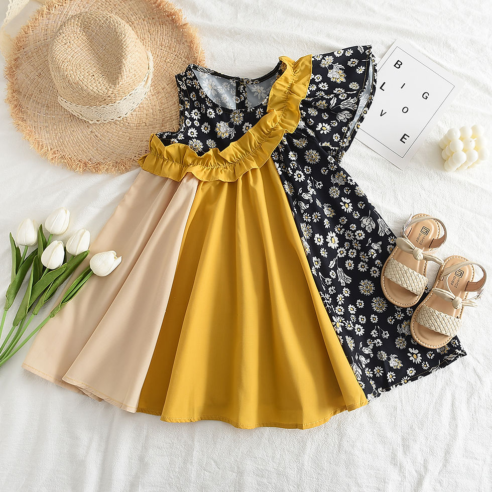 Thumbnail: Bear Leader Summer Red Plaid Bow Dresses Elegant Lolita Child Baby Girl Midi Dre