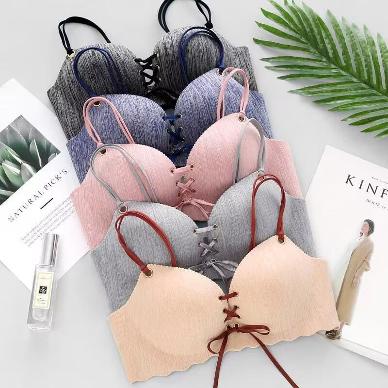 One piece Women's Seamless Bra Sexy Lingerie 3/4 Cup No Wire Adjustable Tops Fem