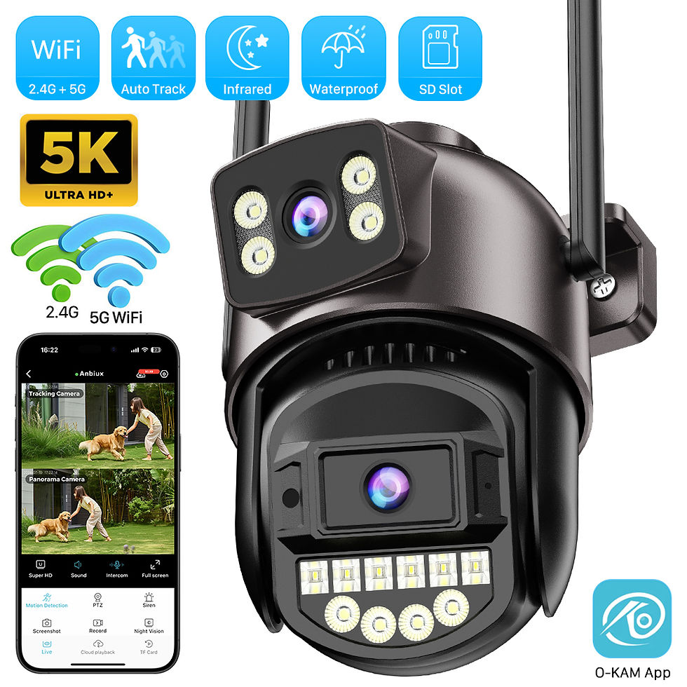 10MP 5K Dual Lens PTZ IP Camera with Dual Screen 8MP Ai Human Detection Auto Tra