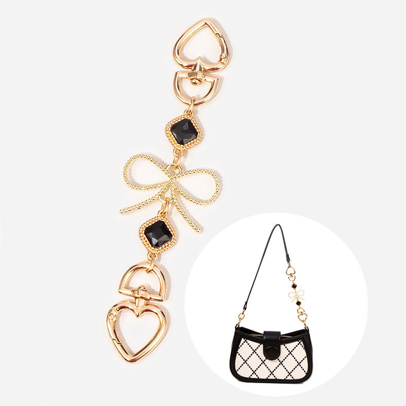 Fashionable Adjustable Shoulder Strap Extension Chain with Bowknot Design Bag Ex