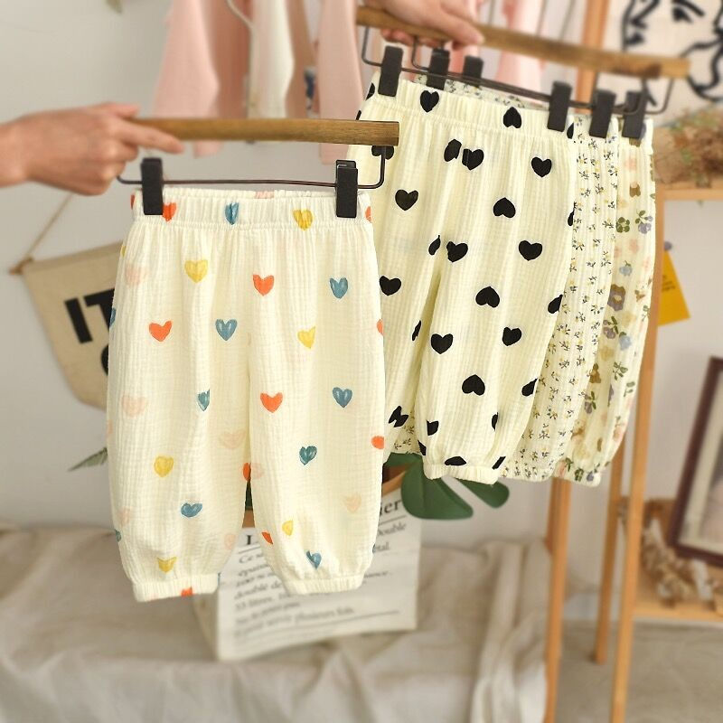 New Designer Printing Trousers Baby Unisex Cute Harem Pants Outdoor Toddler Girl