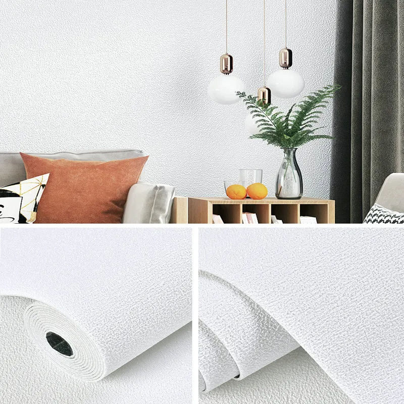 Thumbnail: Linen 3D Foam Self-adhesive PVC Solid Color Thickened Waterproof Background Wall