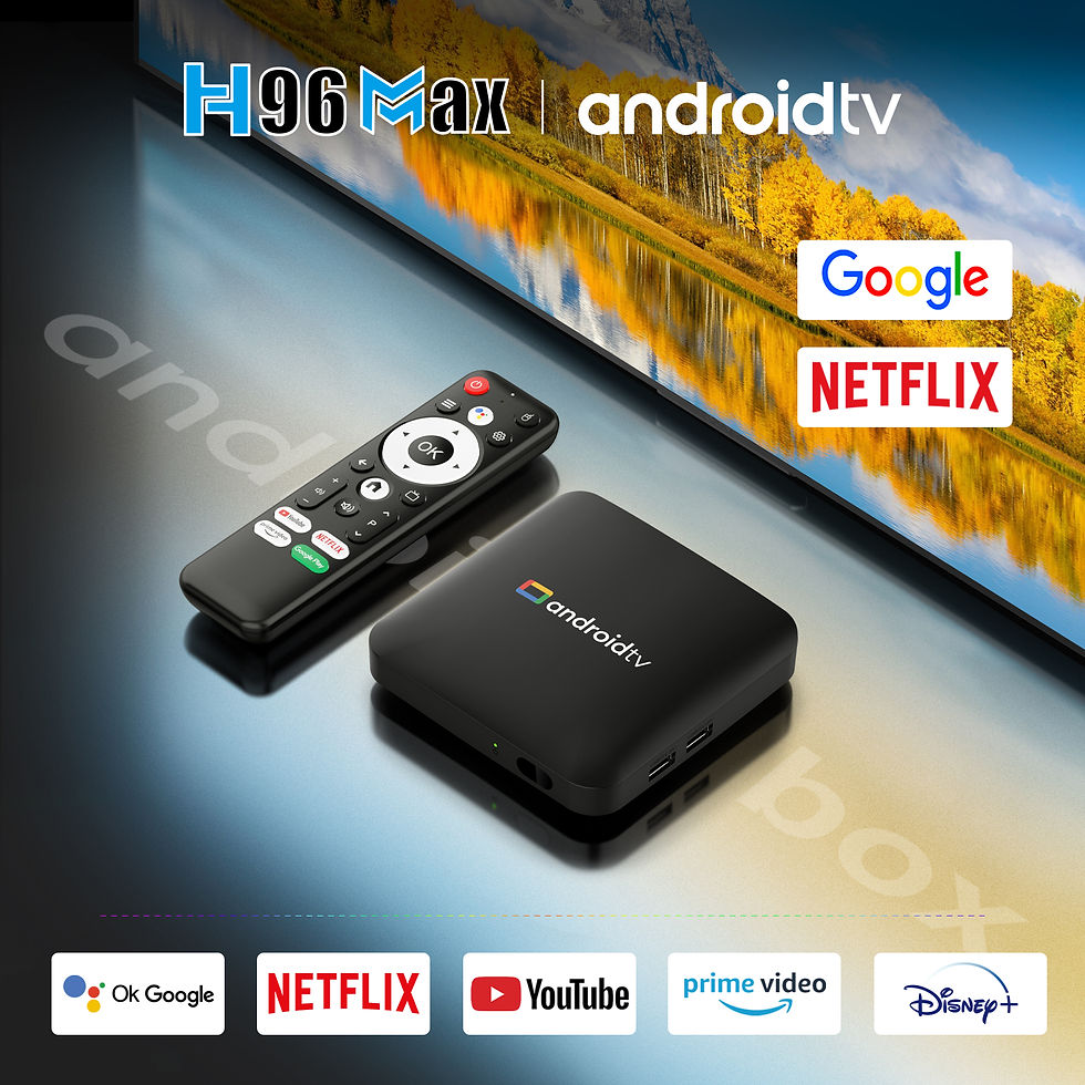 الصورة المصغرة: TV Box H96 MAX S905L3 Android 14.0 BT Remote Control 4K Quad Core Media Player H