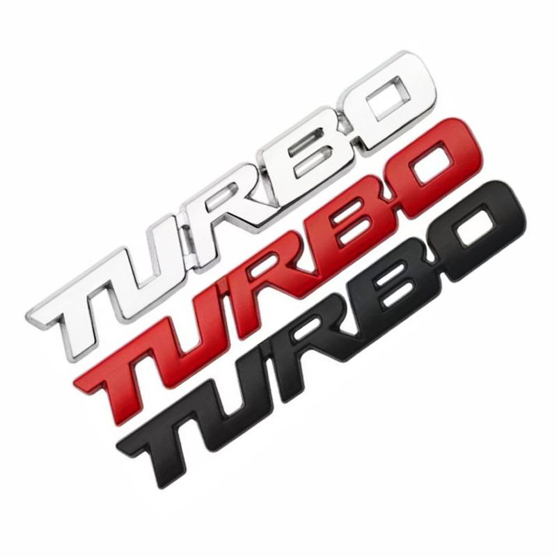 Thumbnail: Car Sticker Turbocharged Turbo Metal Alloy 3D Badge Car Modification Accessories