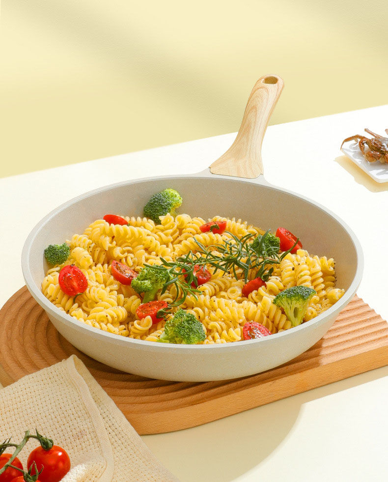 Thumbnail: Durable Frying Pan Wok Pan Non-stick Ceramic Pot Induction Gas Stove Universal C