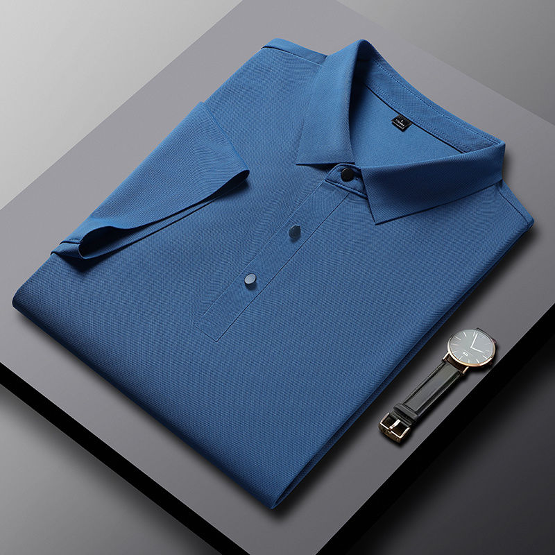 Thumbnail: YJKVUR 2024 Summer New Polo Shirt Men 3 Buttons Casual Work T Shirts Quick Dry S