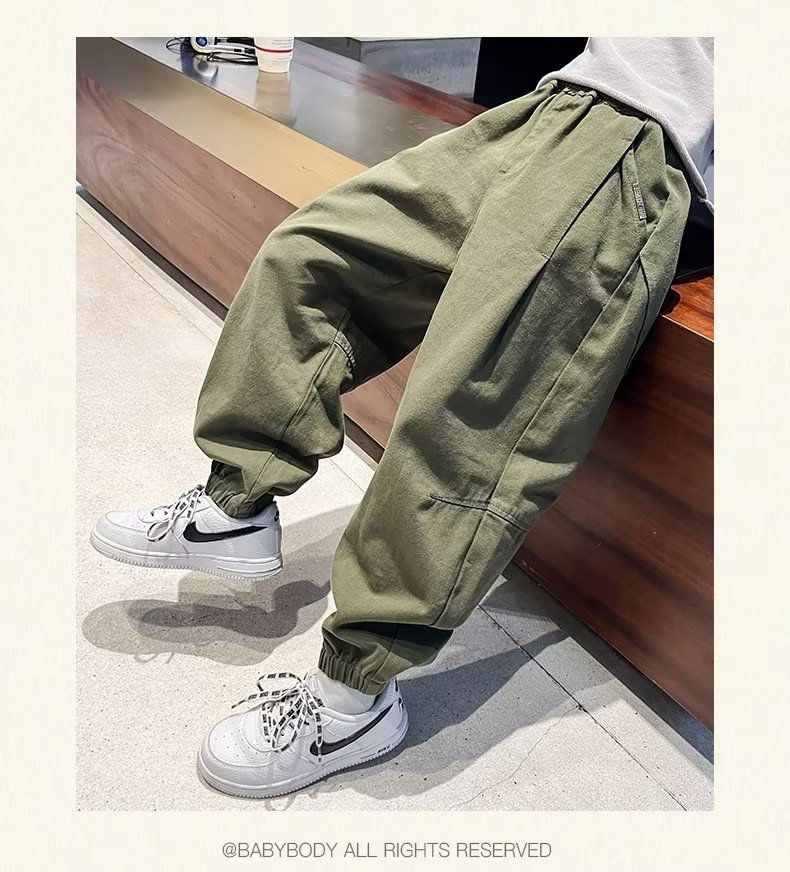 الصورة المصغرة: Children's Pants, Men's Autumn And Winter Plush Work Attire, And The Trend Of Ca