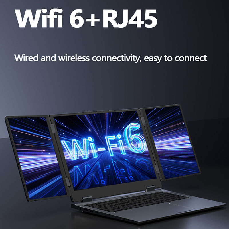 Thumbnail: Three screen gaming laptop 16+10.5+10.5 inch i7-1260p facial fingerprint RAM 64G