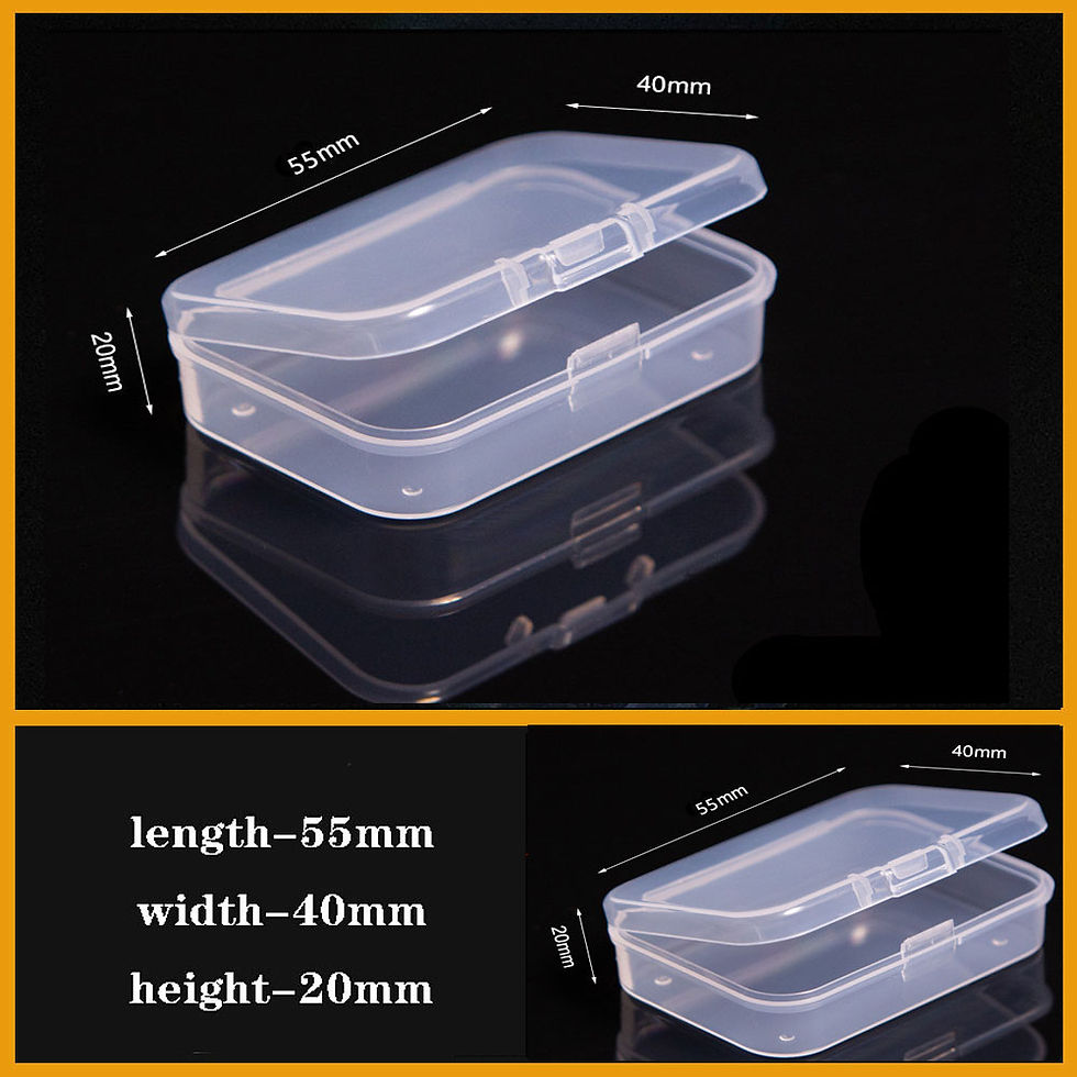 Thumbnail: Transparent Plastic box Screw Compartment Box Jewelry Earring Display Case Conta