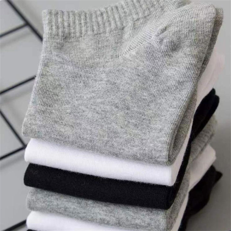 الصورة المصغرة: 10/20/30/40 Pairs Summer Solid Low Cut Ankle Socks Men Women Sports Socks Odor P