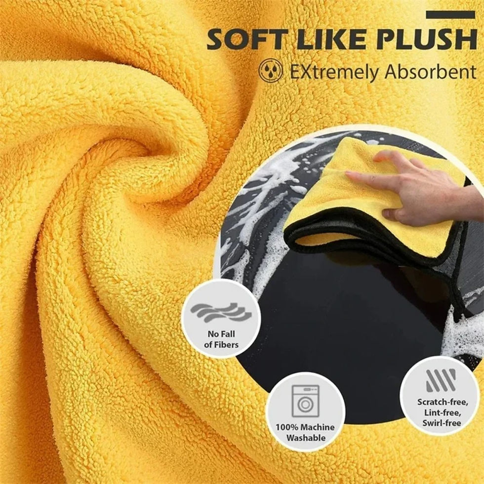 الصورة المصغرة: Microfiber Cleaning Towel Car Cleaning Cloths Professional Detailing Car Drying 