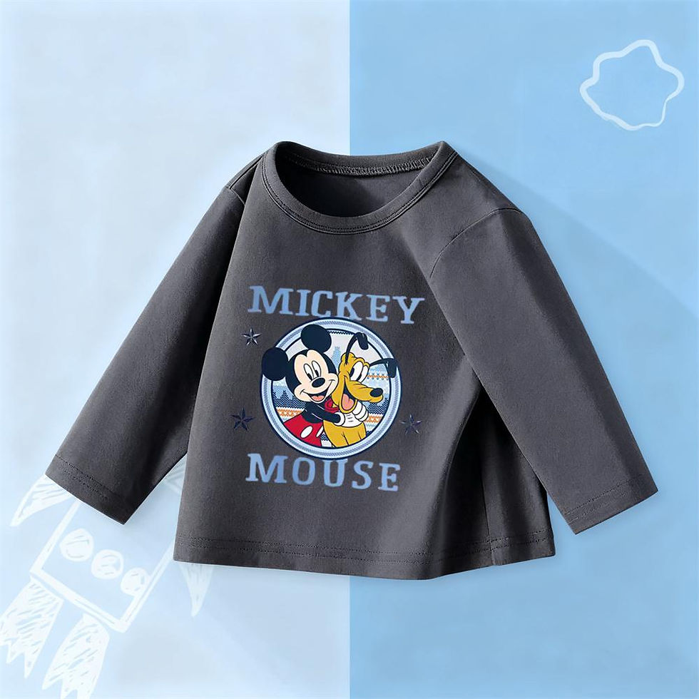 Thumbnail: Boys Child Long Sleeve Cartoon Fashion Casual Crewneck Tops New Design Autumn Co