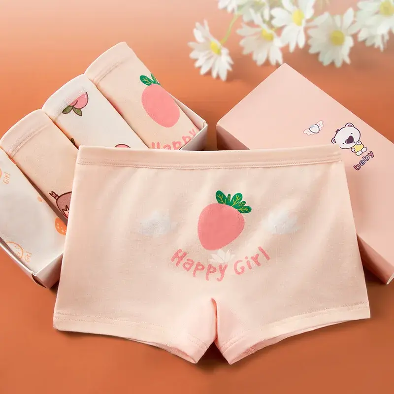 الصورة المصغرة: Kids Girls Underwear Cartoon Cute Children Briefs 100% Cotton Soft Underpants Ba