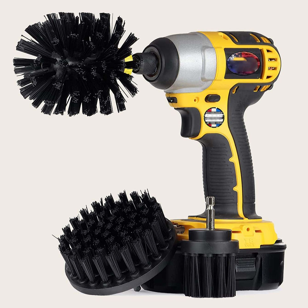 Thumbnail: 3Pcs/Set 2/3.5/4'' Electric Scrubber Brush Drill Brush Kit Plastic Round Cleanin