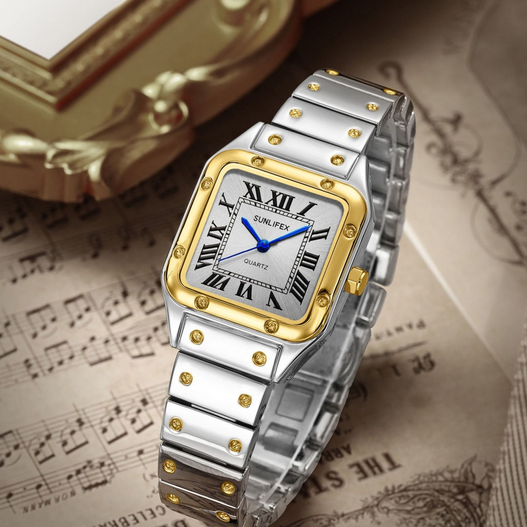 Square Women Watches Ladies Quartz Watch Female Wristwatch Stainless Steel Bambo