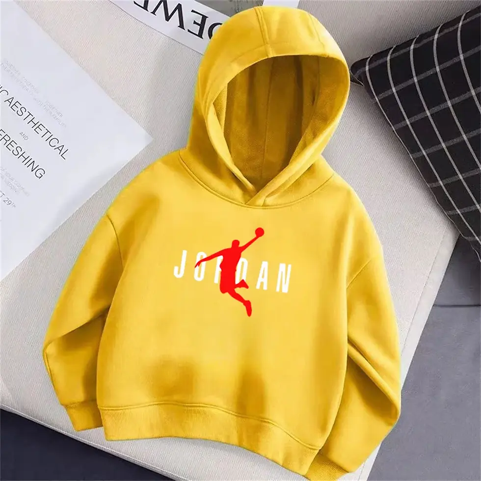 الصورة المصغرة: Star Jordan Cartoon Children Hooded Hoodie 2025 New Fashion Cotton Sweatshirt fo