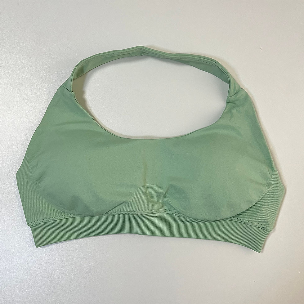 الصورة المصغرة: Impact Sports Bra Women Seamless Halter Bra Sexy Open Back Yoga Bras Medium Supp