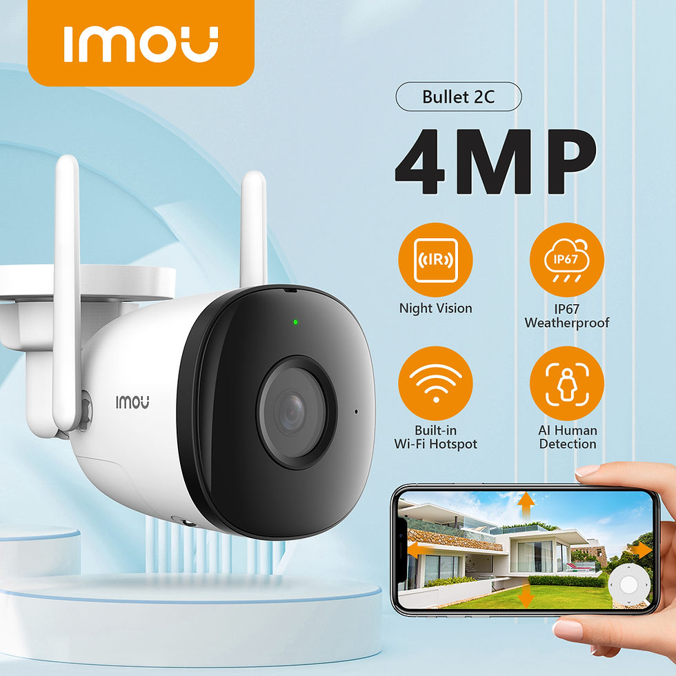 IMOU Outdoor Bullet 2C 4MP Wifi Camera Weatherproof AI Human Detection Outdoor S