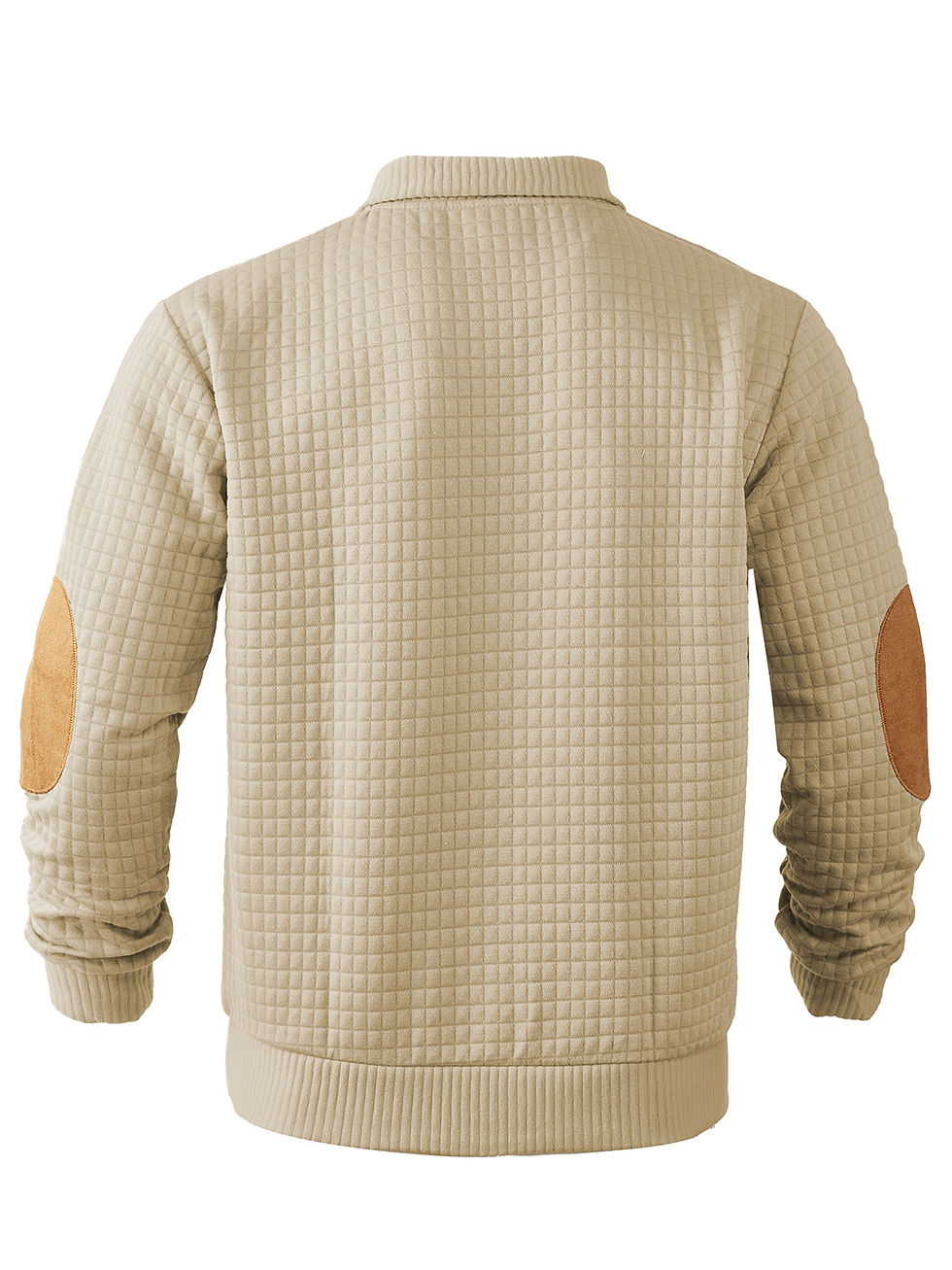 الصورة المصغرة: 2025 Men's hoodie waffle pattern stand-up collar pullover Long sleeved shirt A c