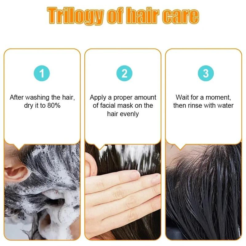 Thumbnail: 10/30/50/100/400g Magical Keratin Hair Mask 5 Seconds Repair Damaged Frizzy Hair