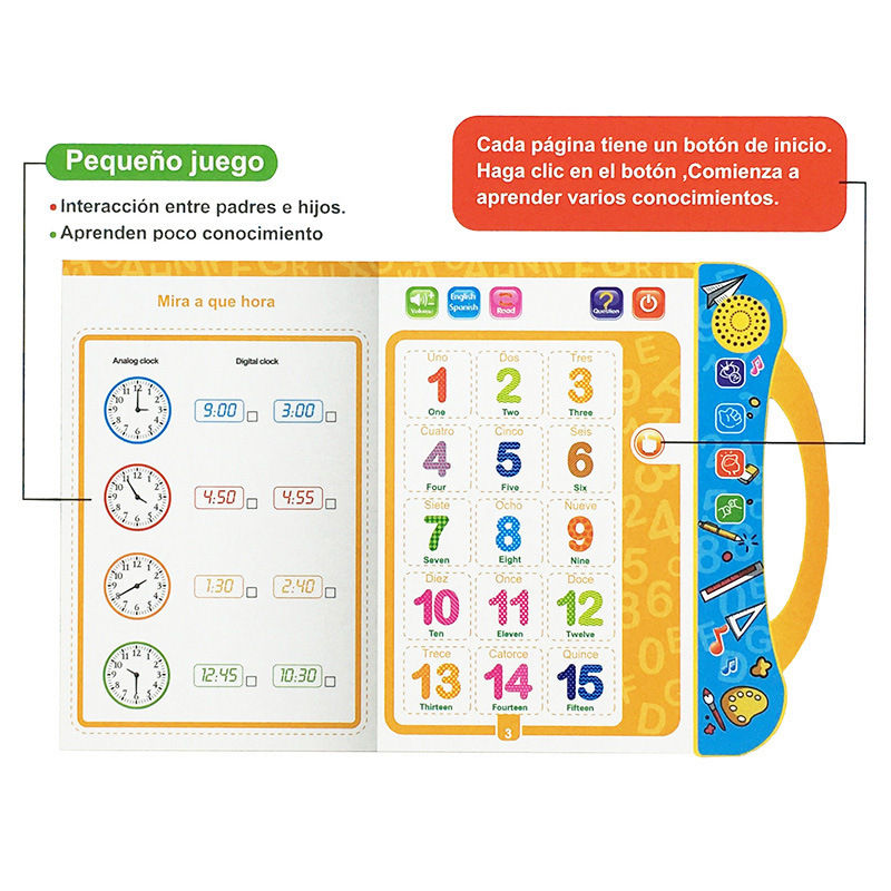 الصورة المصغرة: English Spanish Language Reading Book Multifunction Reading Machine Learning for