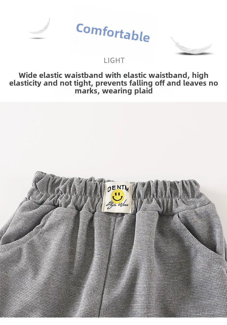 الصورة المصغرة: Spring Autumn Boys Girls Casual Loose Fit Sports Sweatpants Thin Children Long T