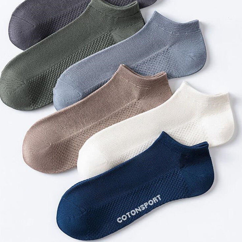 Thumbnail: 7 Pairs Cotton Short Socks for Male High Quality Women's Low-Cut Crew Ankle Spor