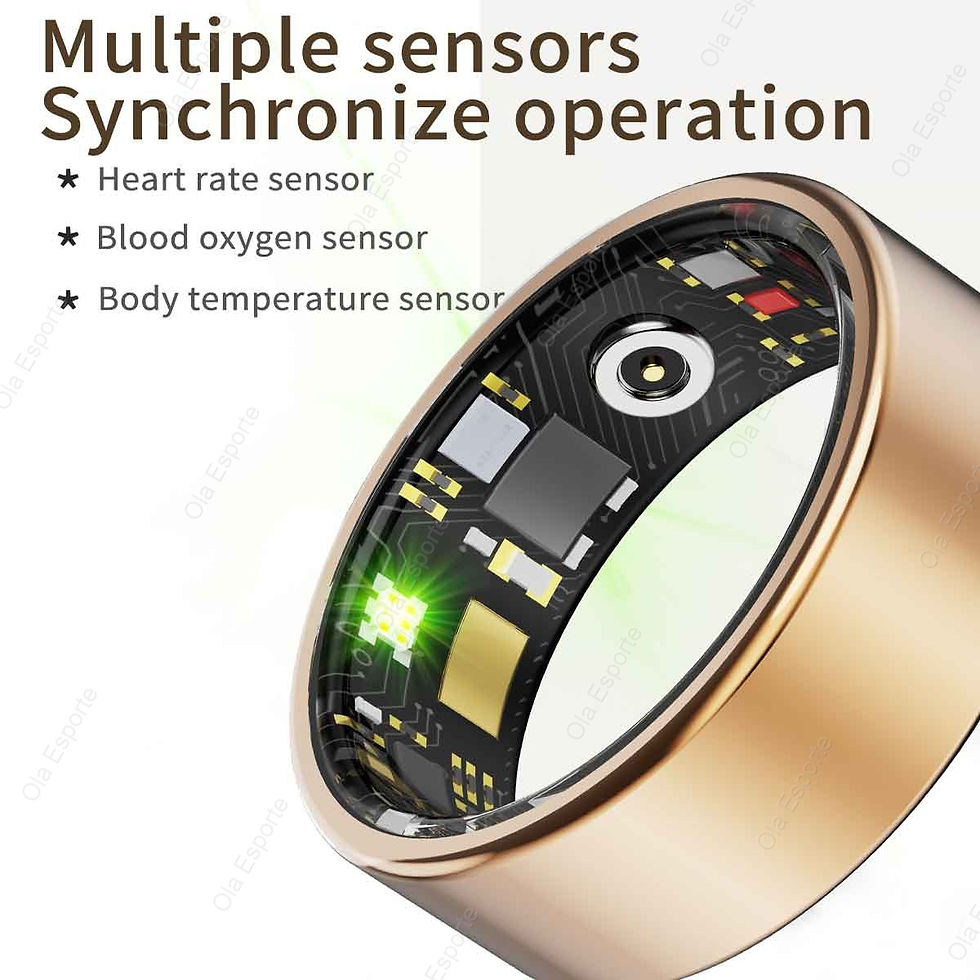 الصورة المصغرة: New Health Smart Ring Men Women, Body temperature, Heart Rate and Blood Oxygen M