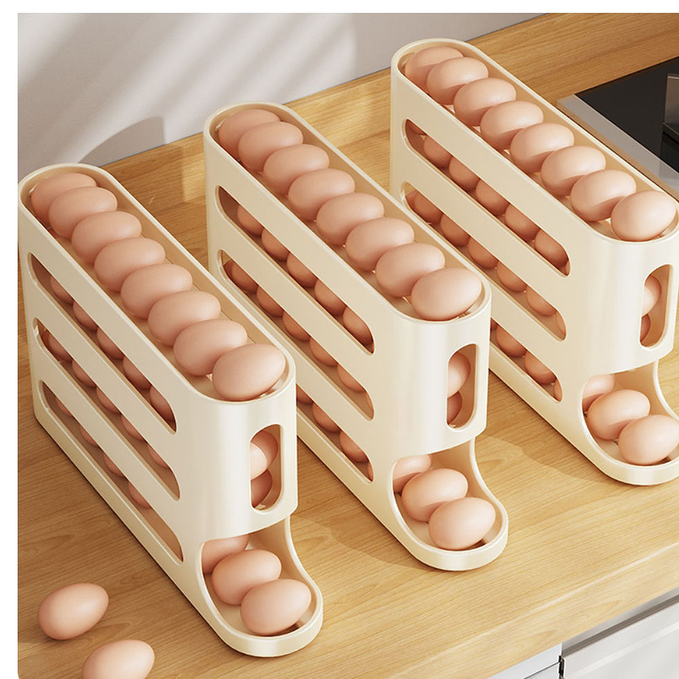 Thumbnail: 4 Layers Automatic Scrolling Egg Rack Holder Household Automatic Scrolling Egg S