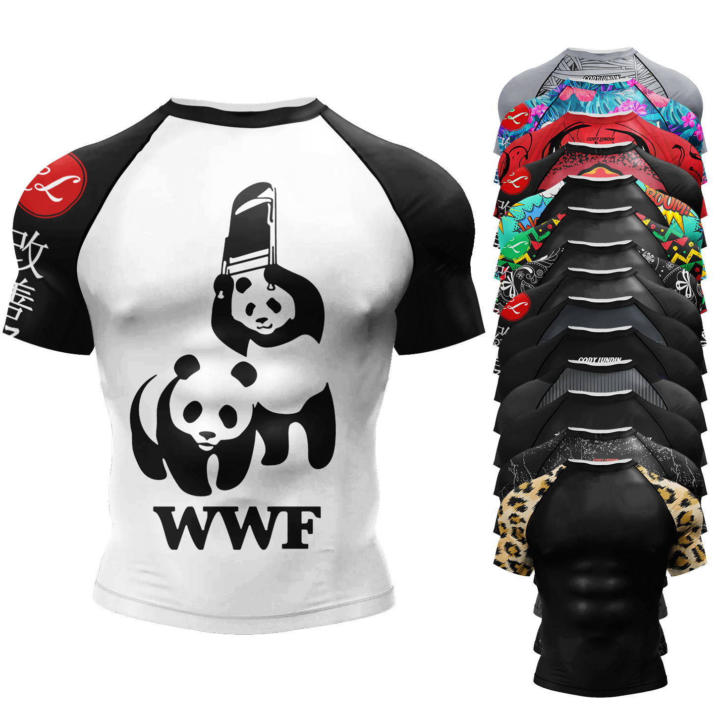 Cody Lundin Men Sublimation MMA Rashguard Bjj Jiu Jitsu Exercise Sportwear High