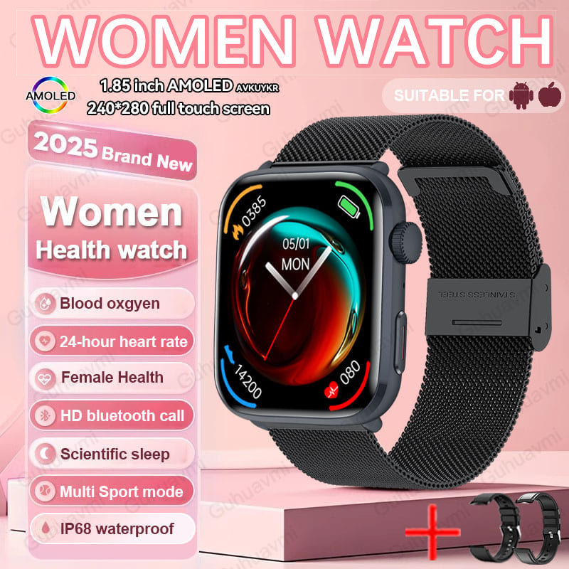 Thumbnail: 2025 New For Xiaomi Women AI Smart Diagnosis Smart Watch HRV+PPG Blood Pressure 