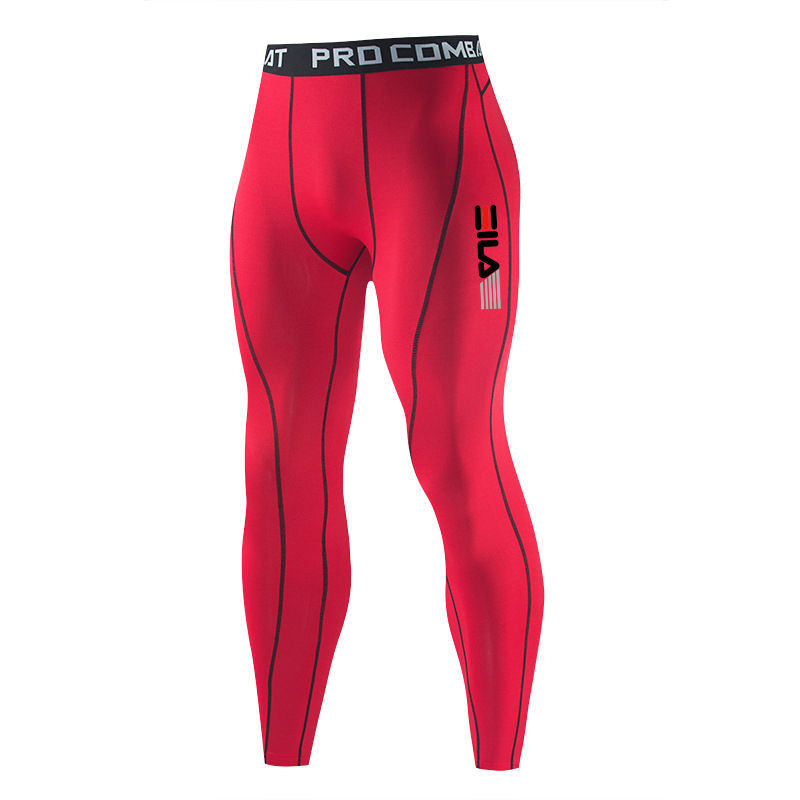 الصورة المصغرة: Men Gym Sportswear Muscle Bodybuilding Compression Pants Running Sports Long Pan