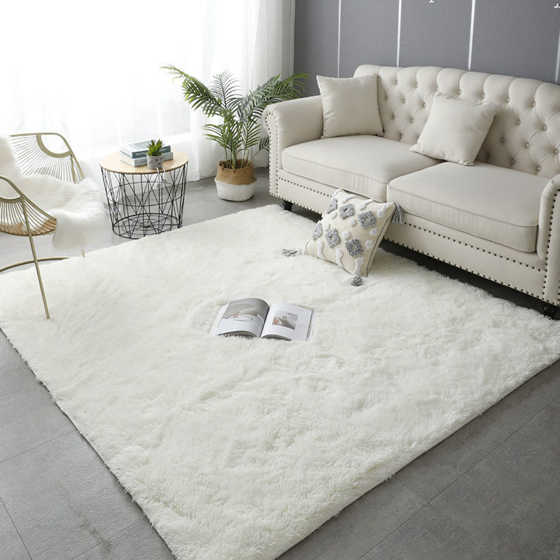 Thumbnail: VIKAMA Gray Carpet for Living Room Plush Rug BedRoom Fluffy Mats Anti-slip Home 